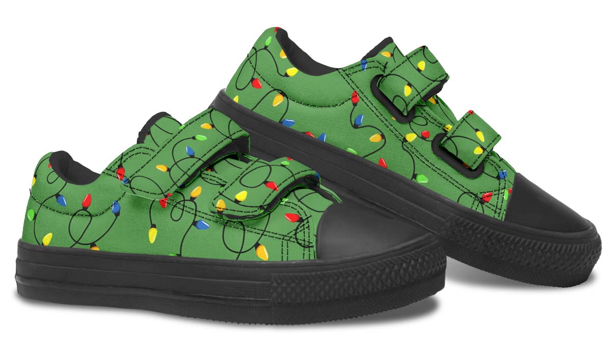 Christmas Lights Kids Lowtops