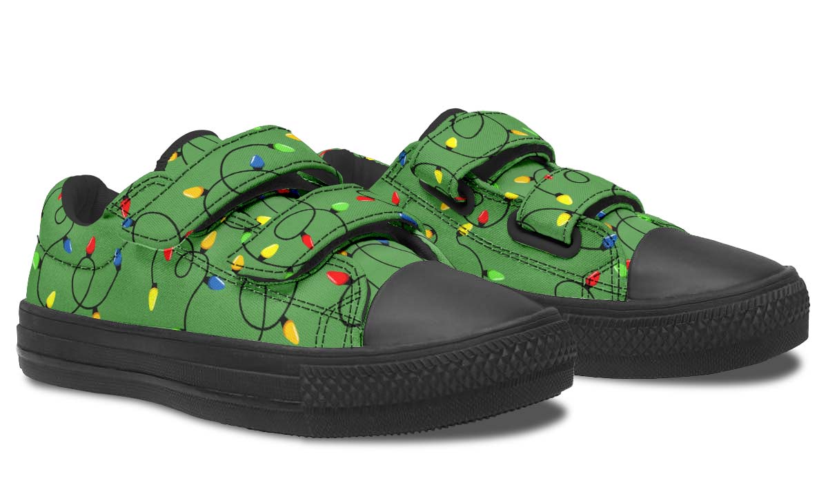Christmas Lights Kids Lowtops
