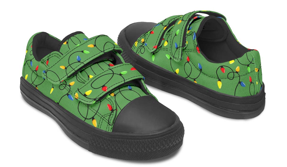 Christmas Lights Kids Lowtops