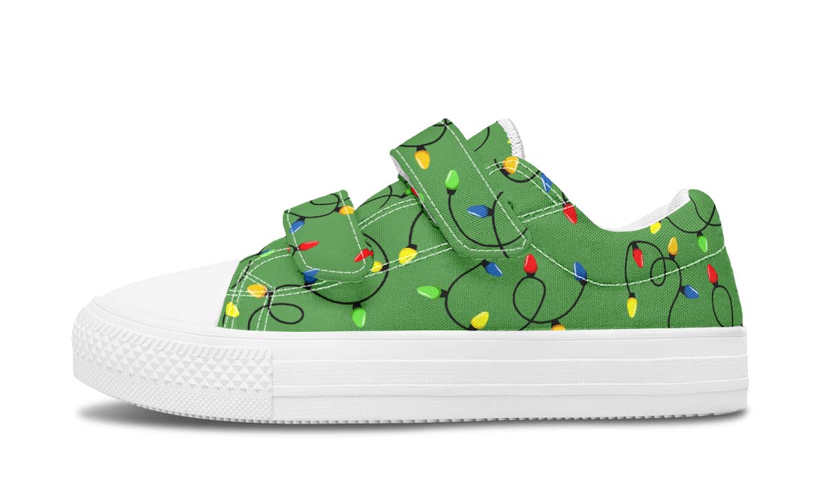 Christmas Lights Kids Lowtops