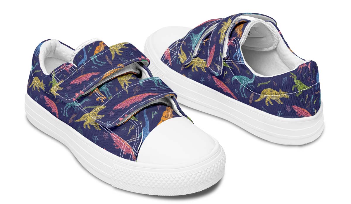 Colorful Dinosaur Kids Lowtops