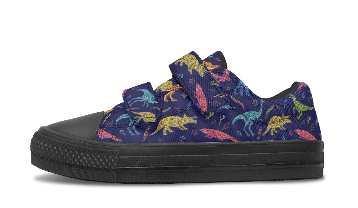 Colorful Dinosaur Kids Lowtops