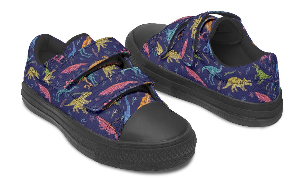 Colorful Dinosaur Kids Lowtops