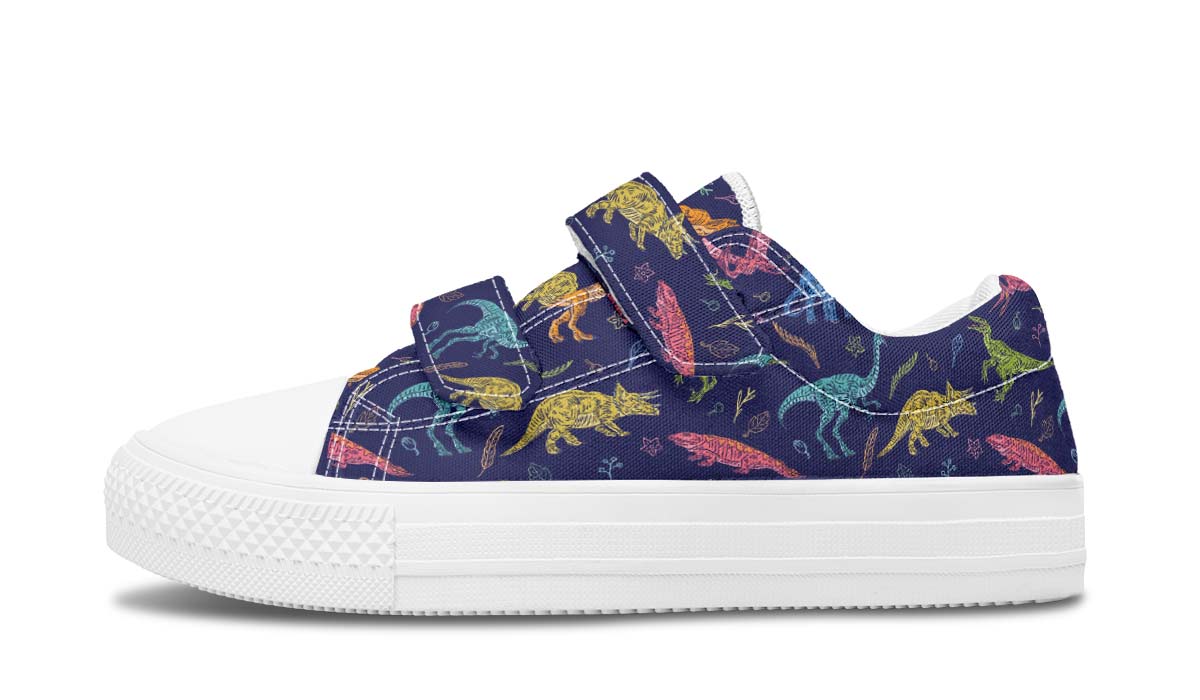 Colorful Dinosaur Kids Lowtops