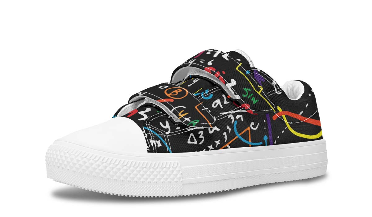 Colorful Math Formula Kids Lowtops