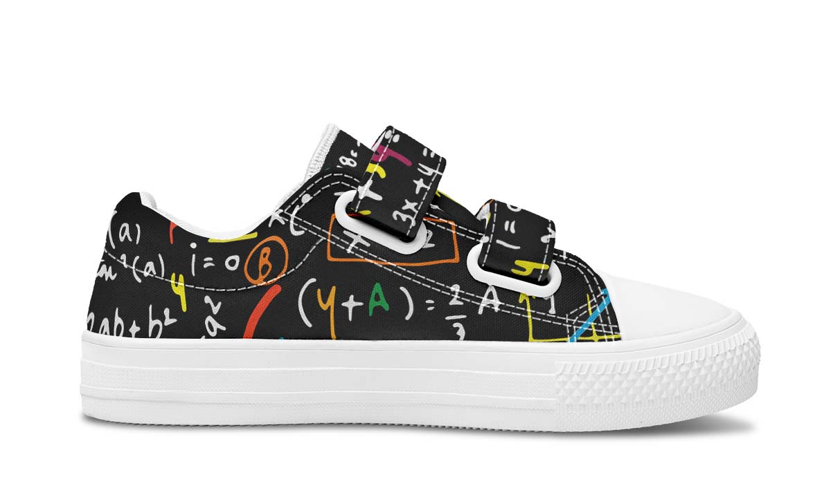 Colorful Math Formula Kids Lowtops