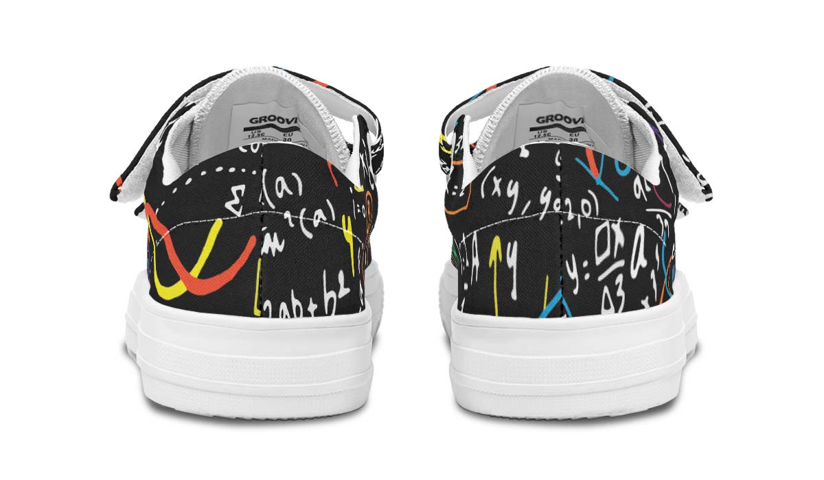 Colorful Math Formula Kids Lowtops