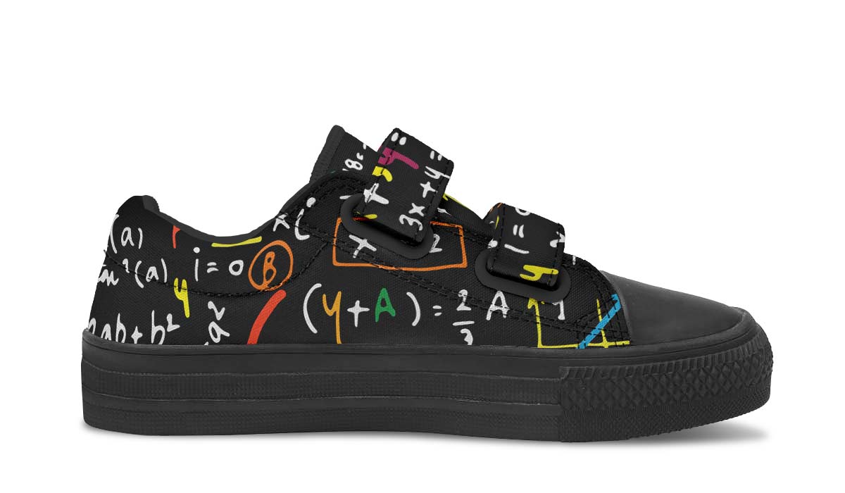 Colorful Math Formula Kids Lowtops