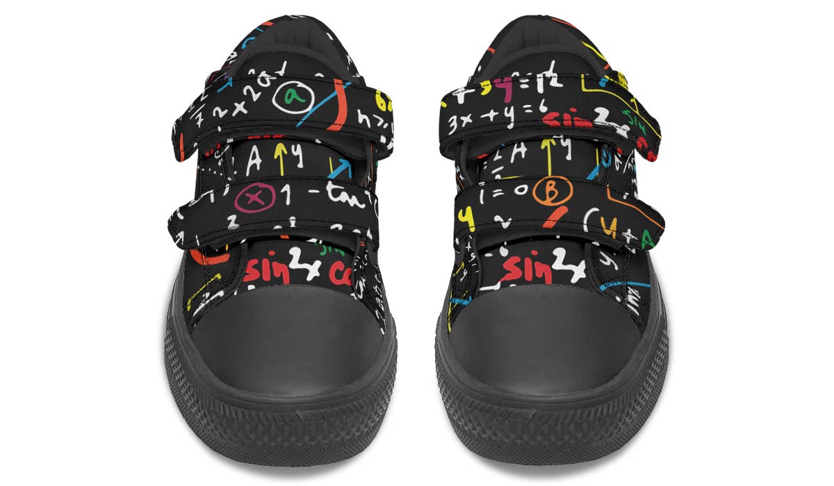 Colorful Math Formula Kids Lowtops