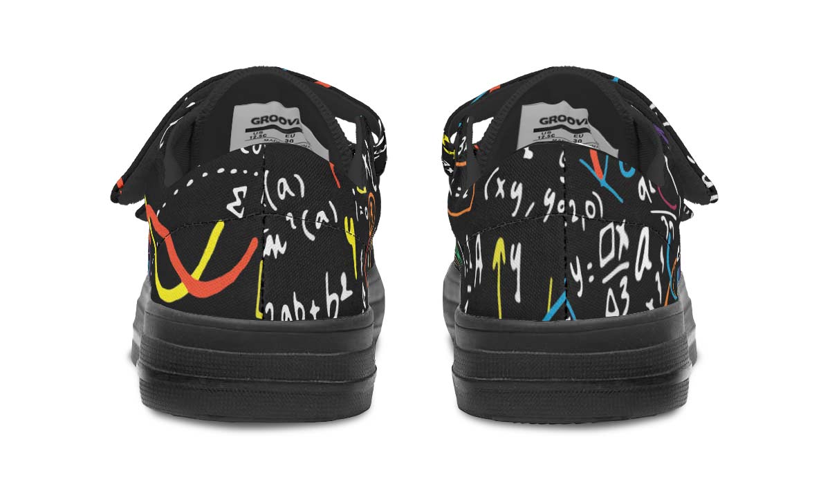 Colorful Math Formula Kids Lowtops
