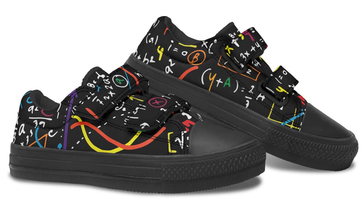 Colorful Math Formula Kids Lowtops