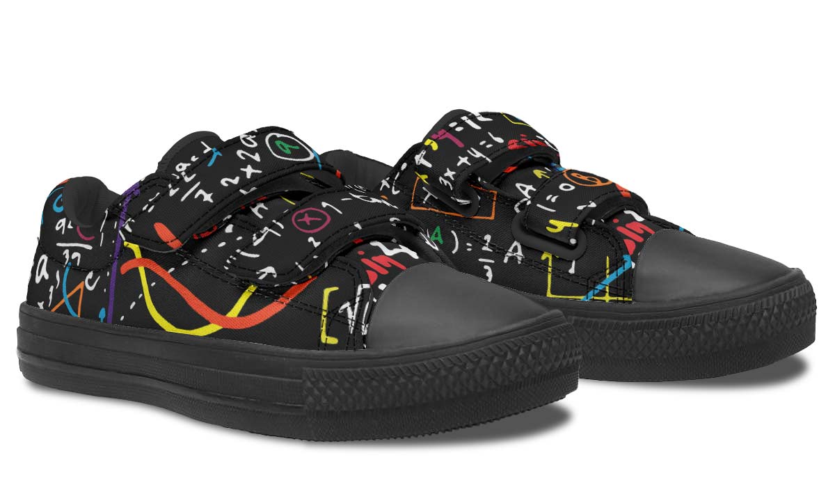 Colorful Math Formula Kids Lowtops