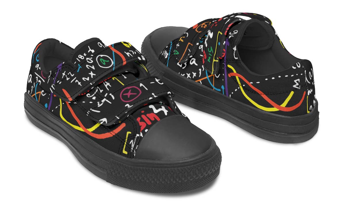 Colorful Math Formula Kids Lowtops