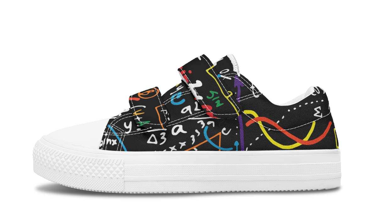 Colorful Math Formula Kids Lowtops