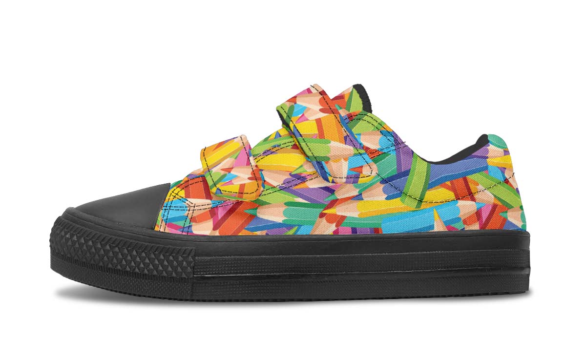 Colorful Pencils Kids Lowtops