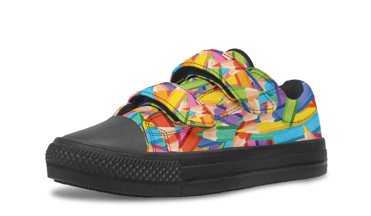 Colorful Pencils Kids Lowtops