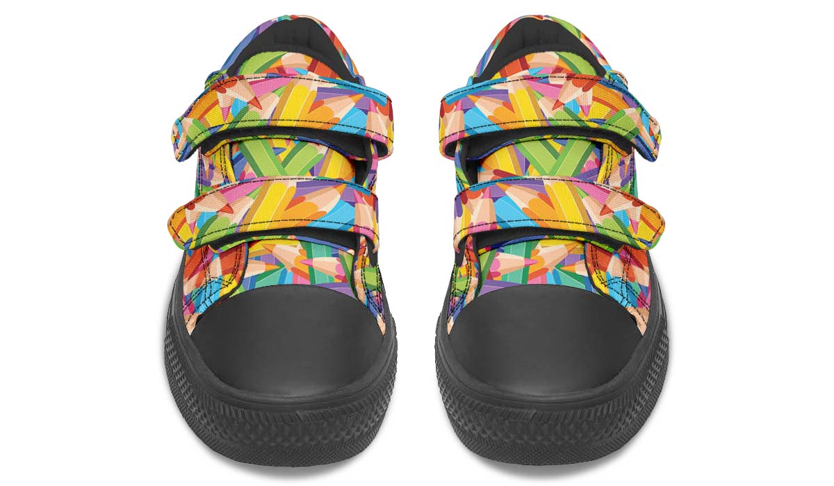 Colorful Pencils Kids Lowtops