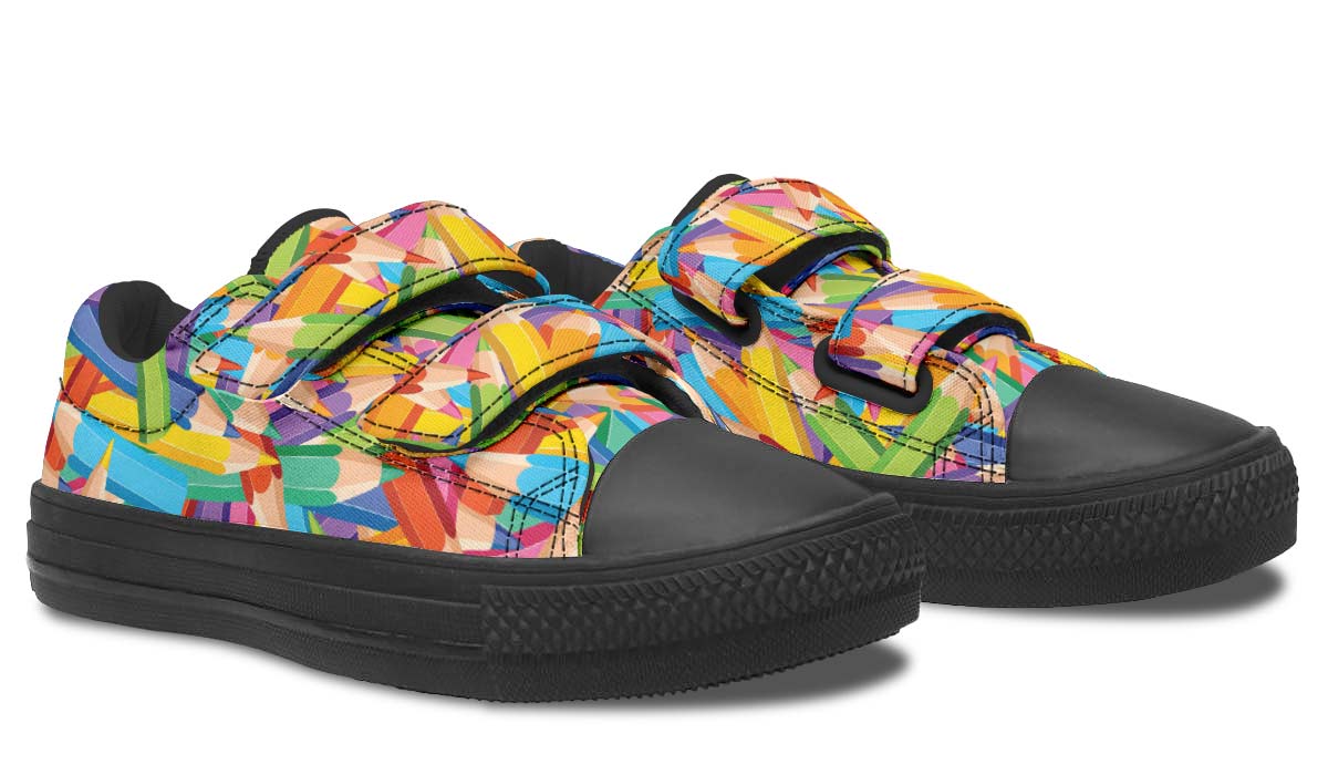 Colorful Pencils Kids Lowtops