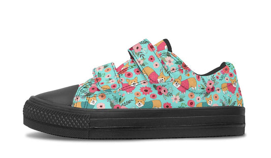 Corgi Flower Kids Lowtops
