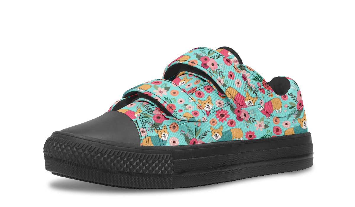 Corgi Flower Kids Lowtops