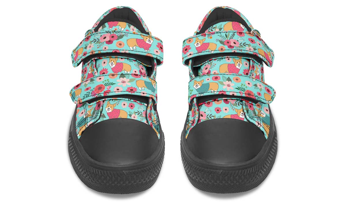 Corgi Flower Kids Lowtops