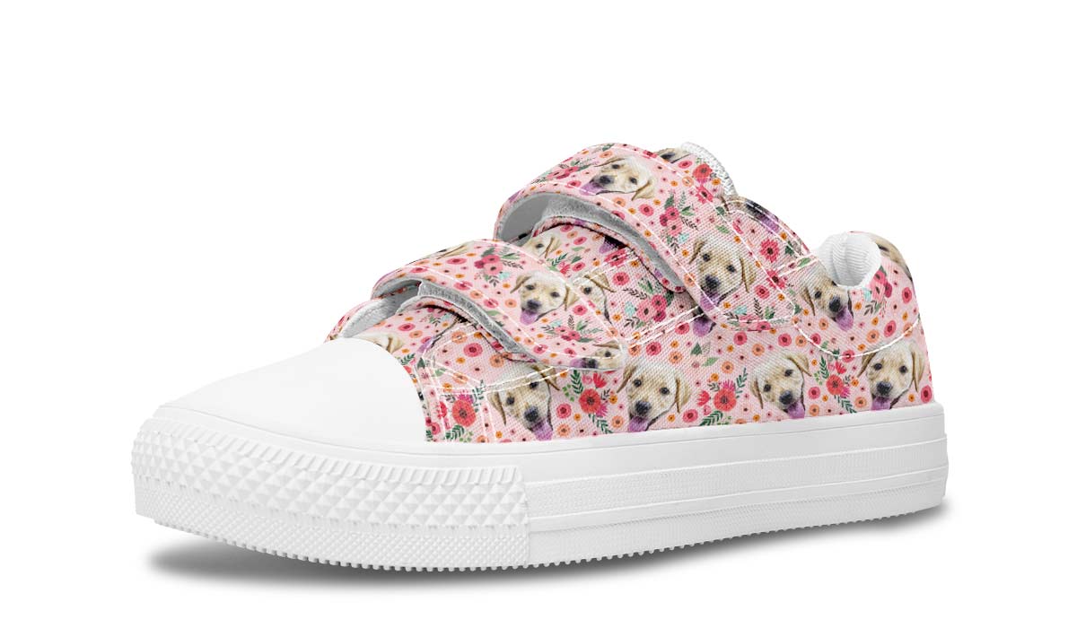 Custom Dog Pink Kids Lowtops