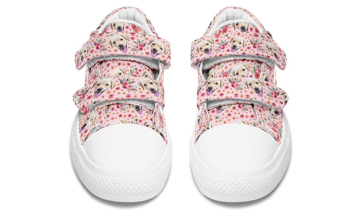 Custom Dog Pink Kids Lowtops