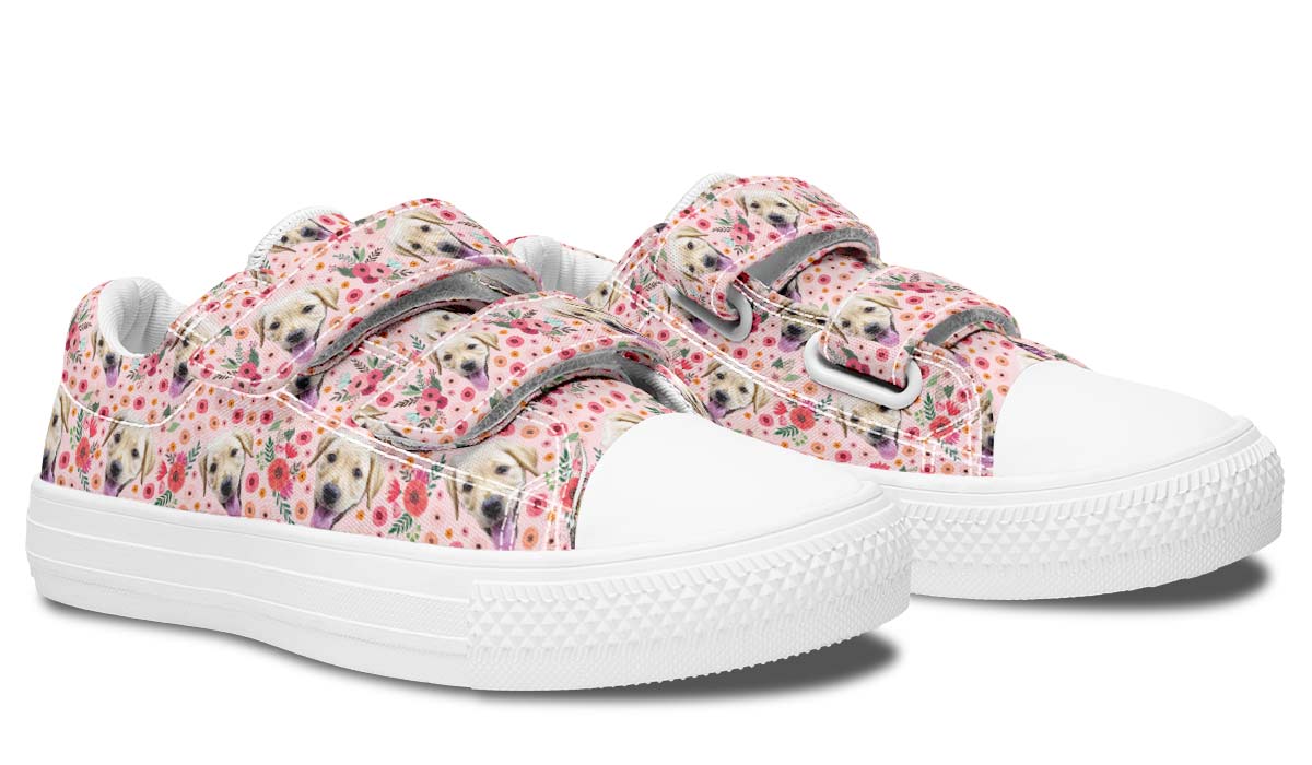Custom Dog Pink Kids Lowtops