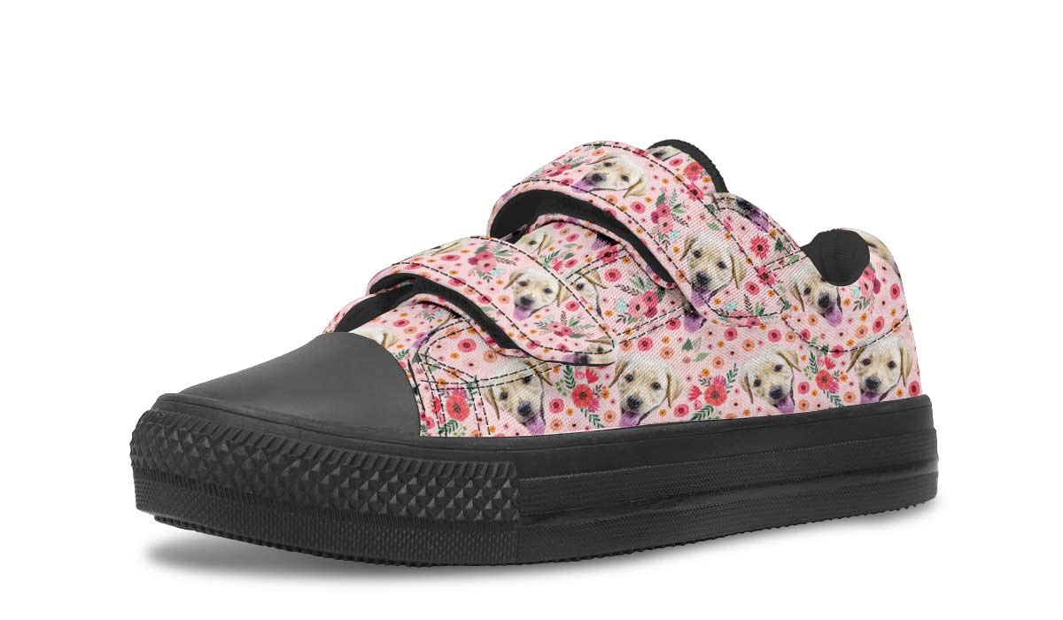 Custom Dog Pink Kids Lowtops