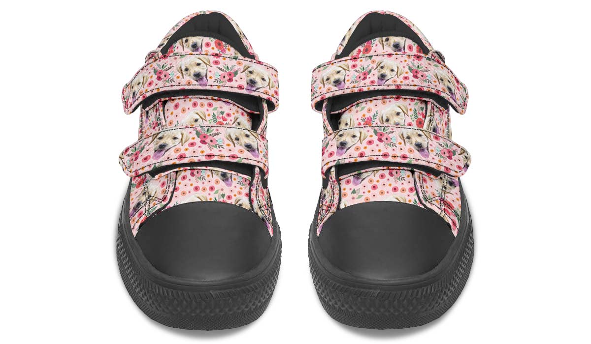 Custom Dog Pink Kids Lowtops