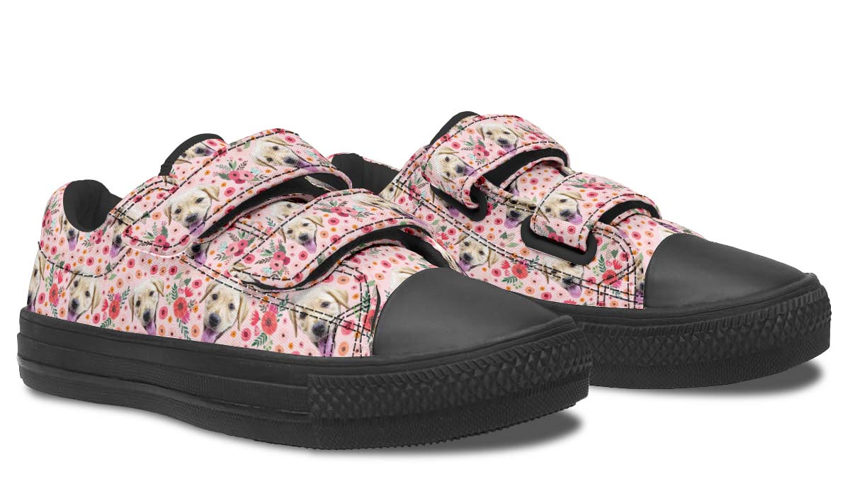 Custom Dog Pink Kids Lowtops