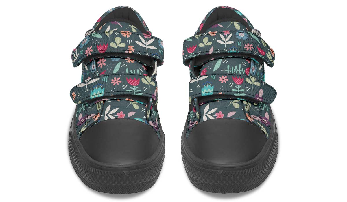 Floral Llama Kids Lowtops