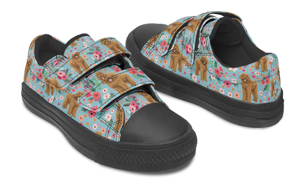 Goldendoodle Flower Kids Lowtops