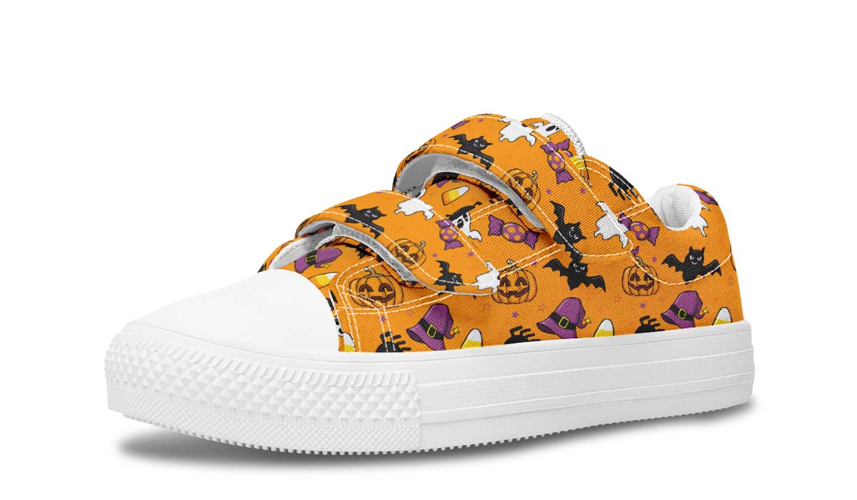 Halloween Pattern Kids Lowtops