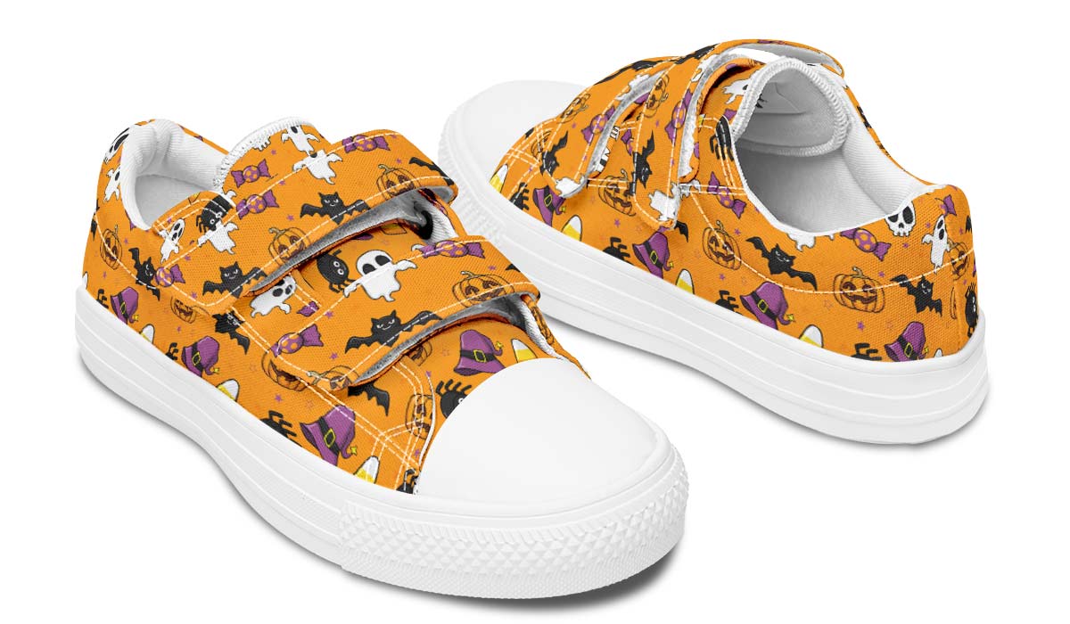 Halloween Pattern Kids Lowtops