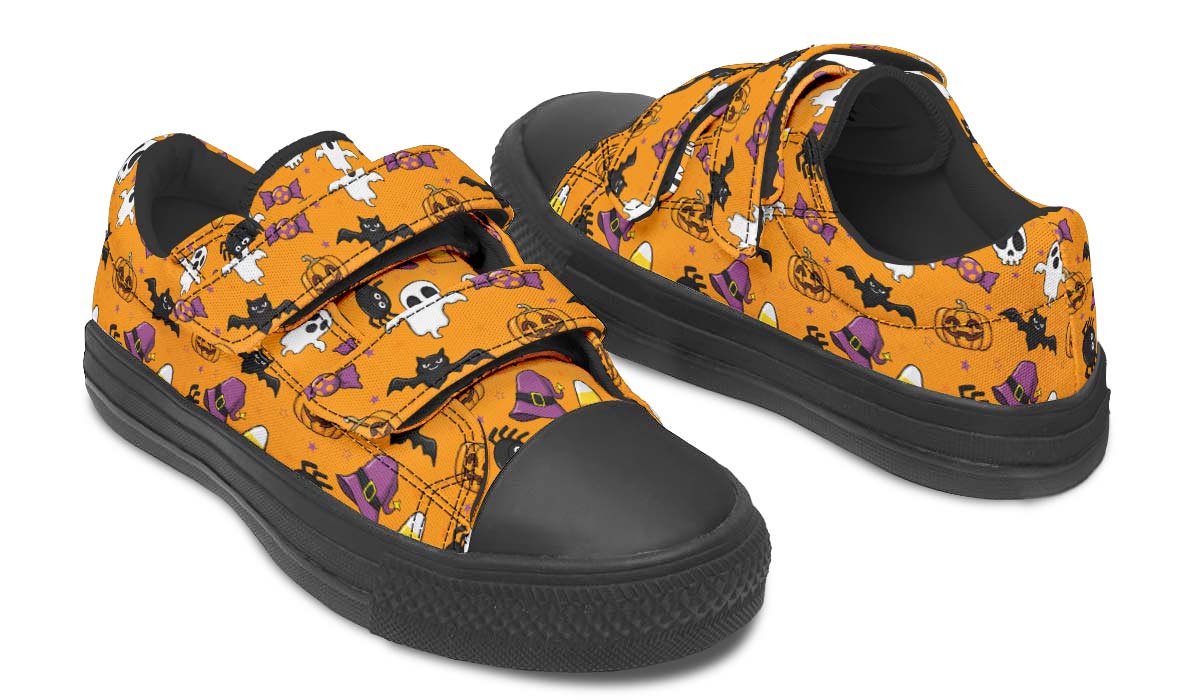 Halloween Pattern Kids Lowtops
