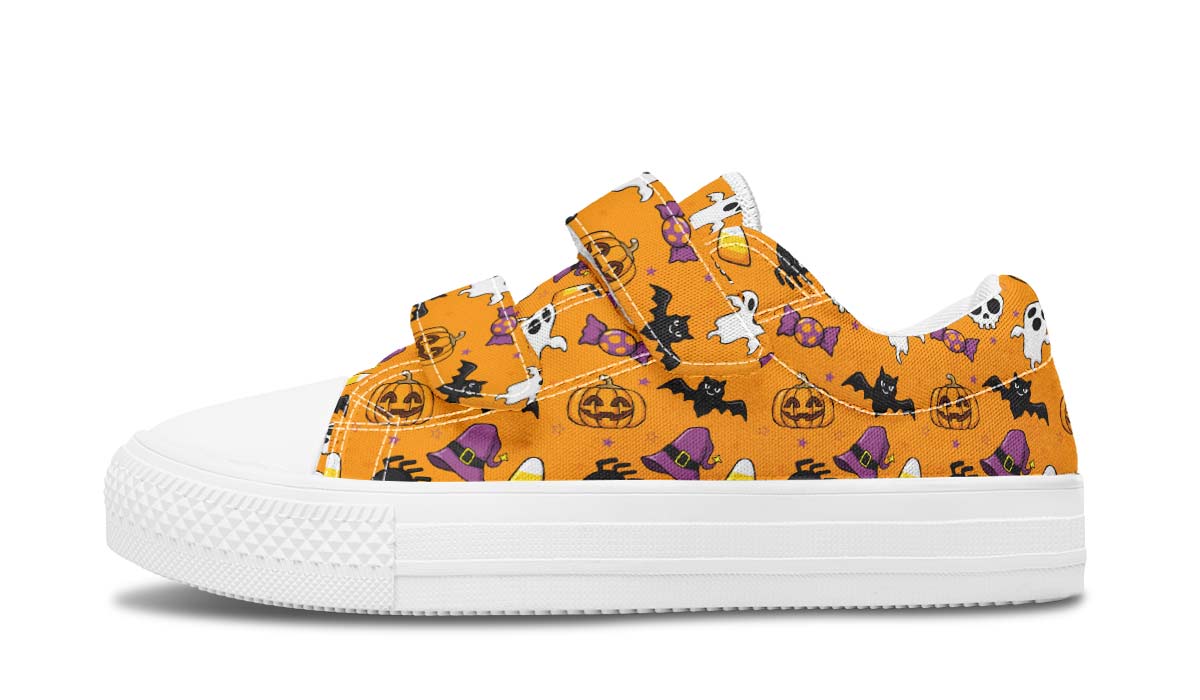 Halloween Pattern Kids Lowtops