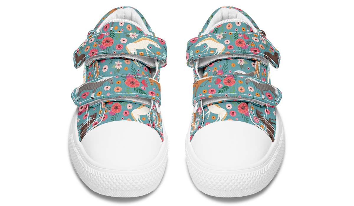 Horse Flower Kids Lowtops