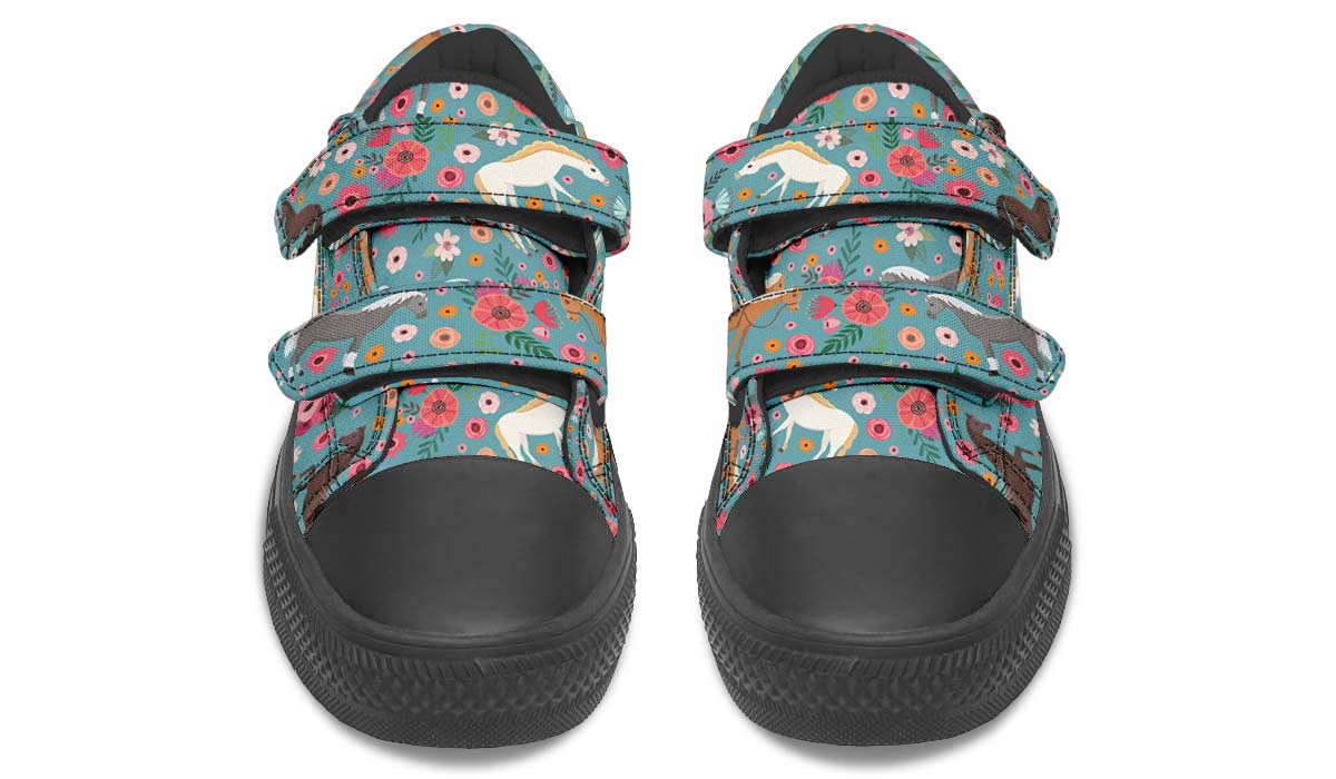 Horse Flower Kids Lowtops