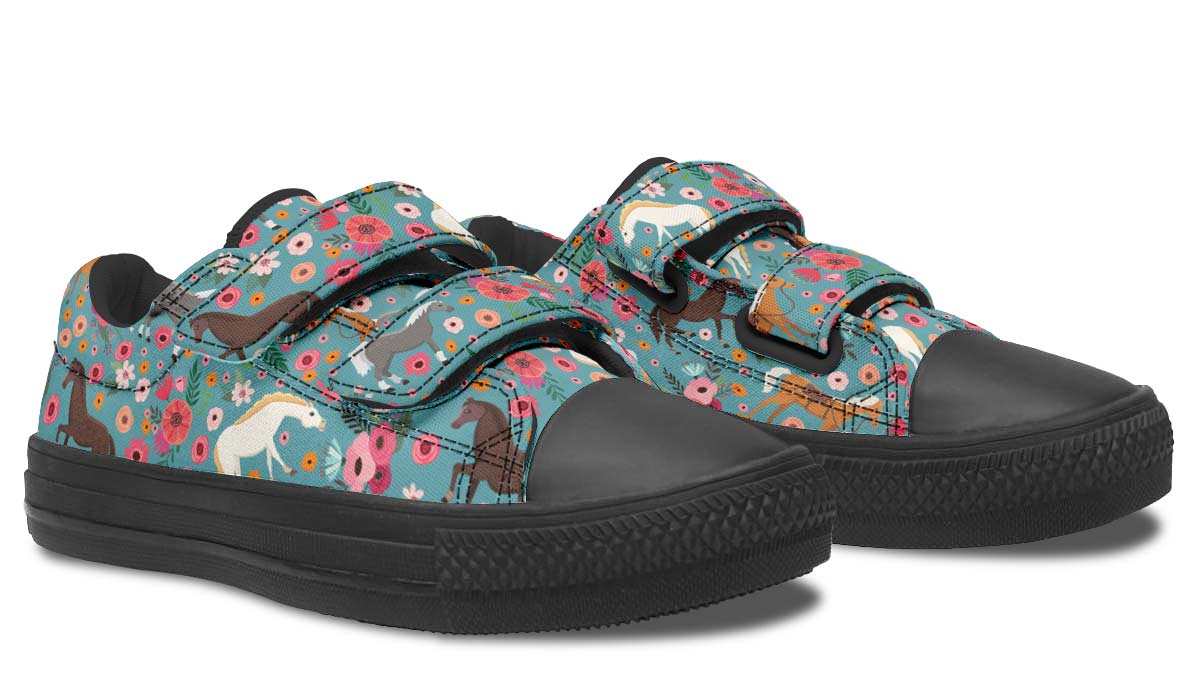 Horse Flower Kids Lowtops