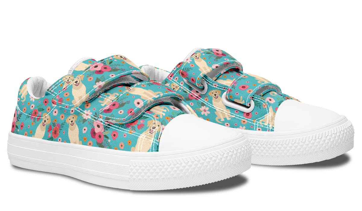Labrador Flower Kids Lowtops