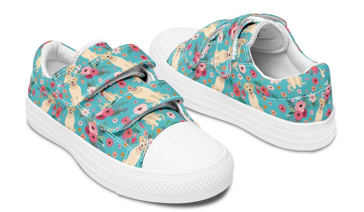 Labrador Flower Kids Lowtops