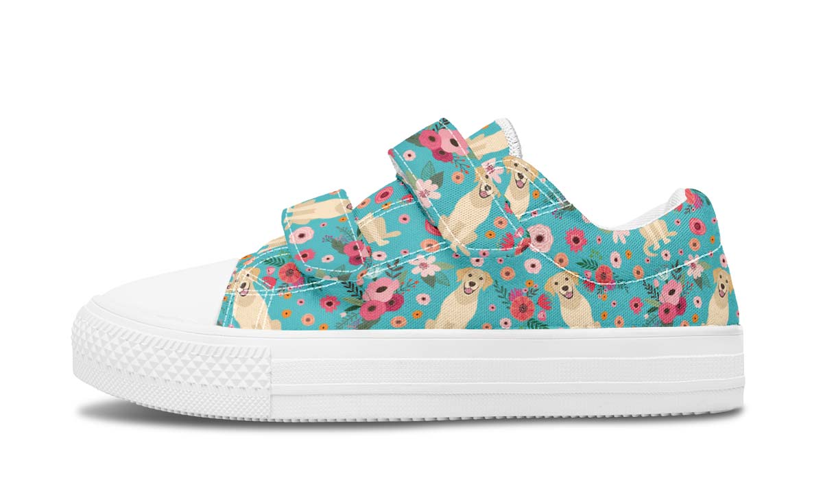Labrador Flower Kids Lowtops