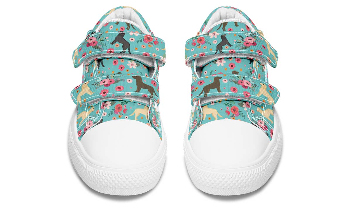 Labrador Retriever Flower Kids Lowtops