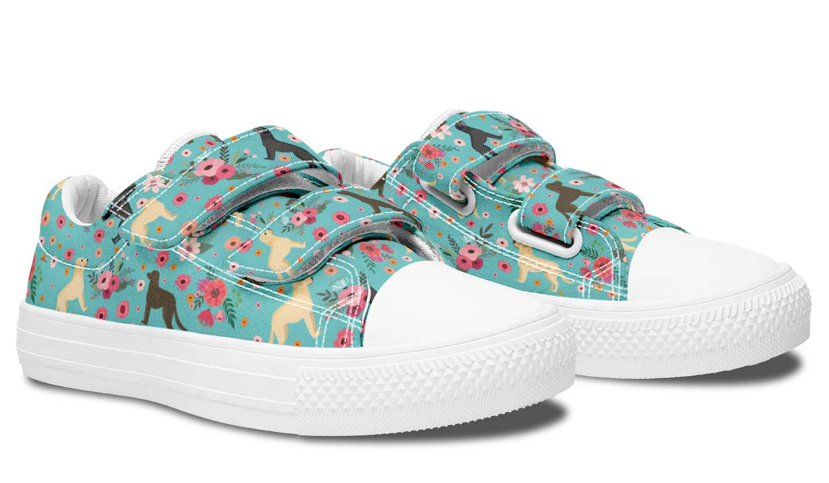 Labrador Retriever Flower Kids Lowtops