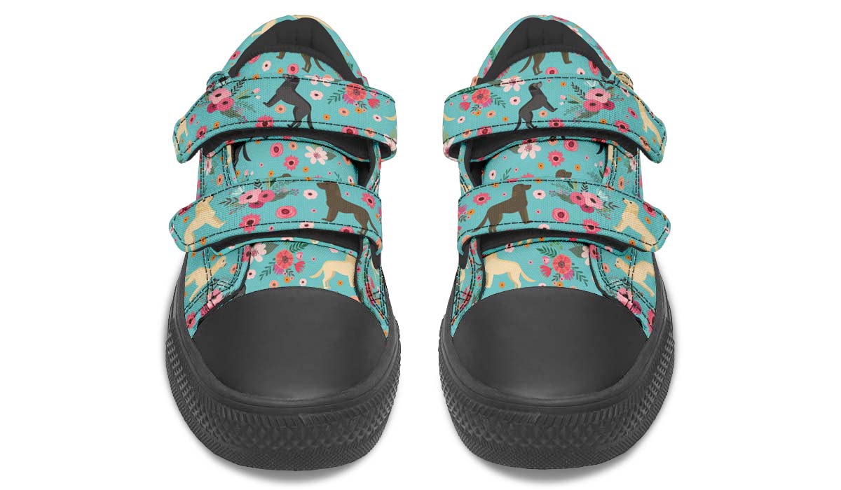 Labrador Retriever Flower Kids Lowtops