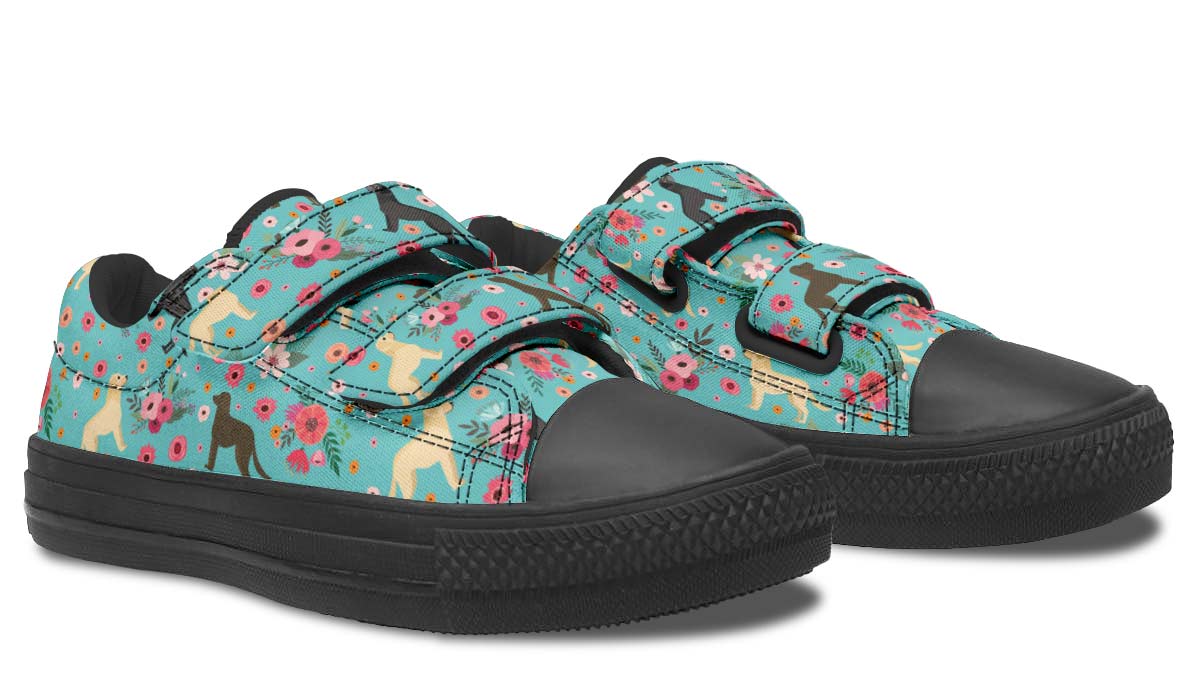 Labrador Retriever Flower Kids Lowtops