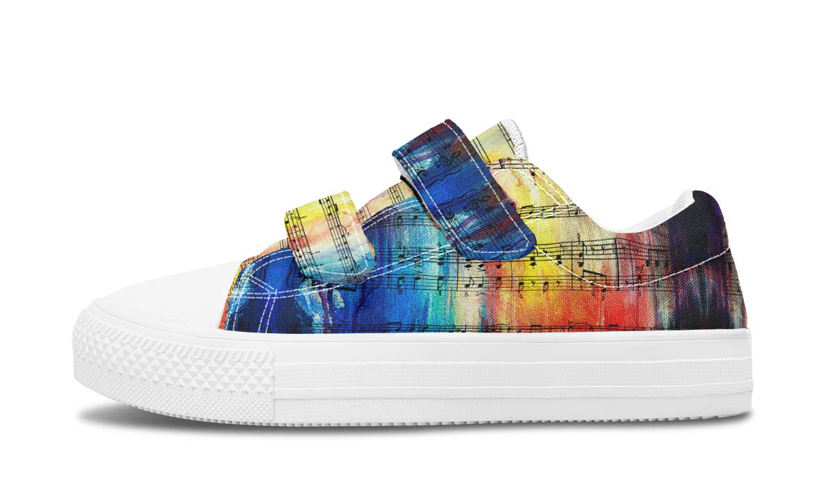 Rainbow Sheet Music Kids Lowtops