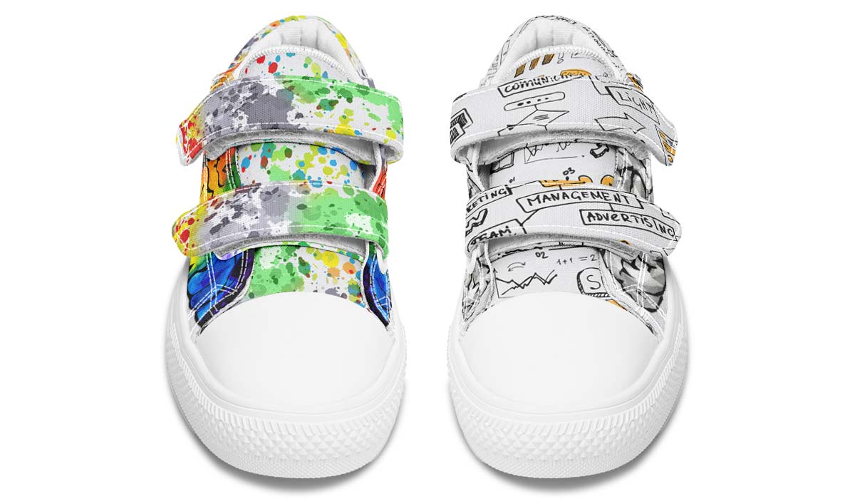 Right Brain Left Brain Kids Lowtops