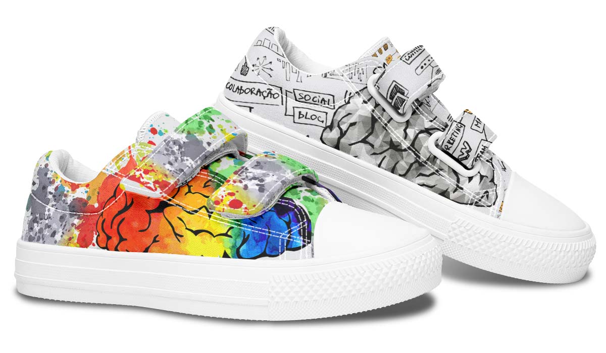 Right Brain Left Brain Kids Lowtops